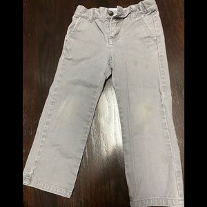 Gray Janie and jack boys trousers size 3